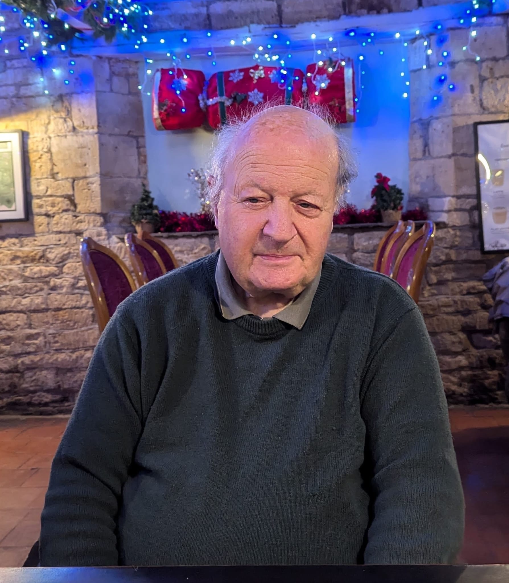 Mike Newman front and newspaper