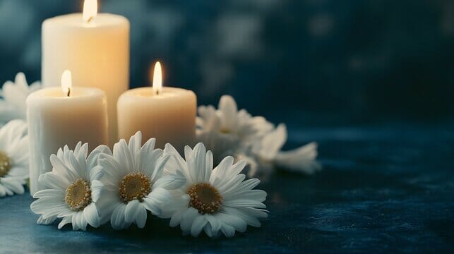 Daisy & Candle